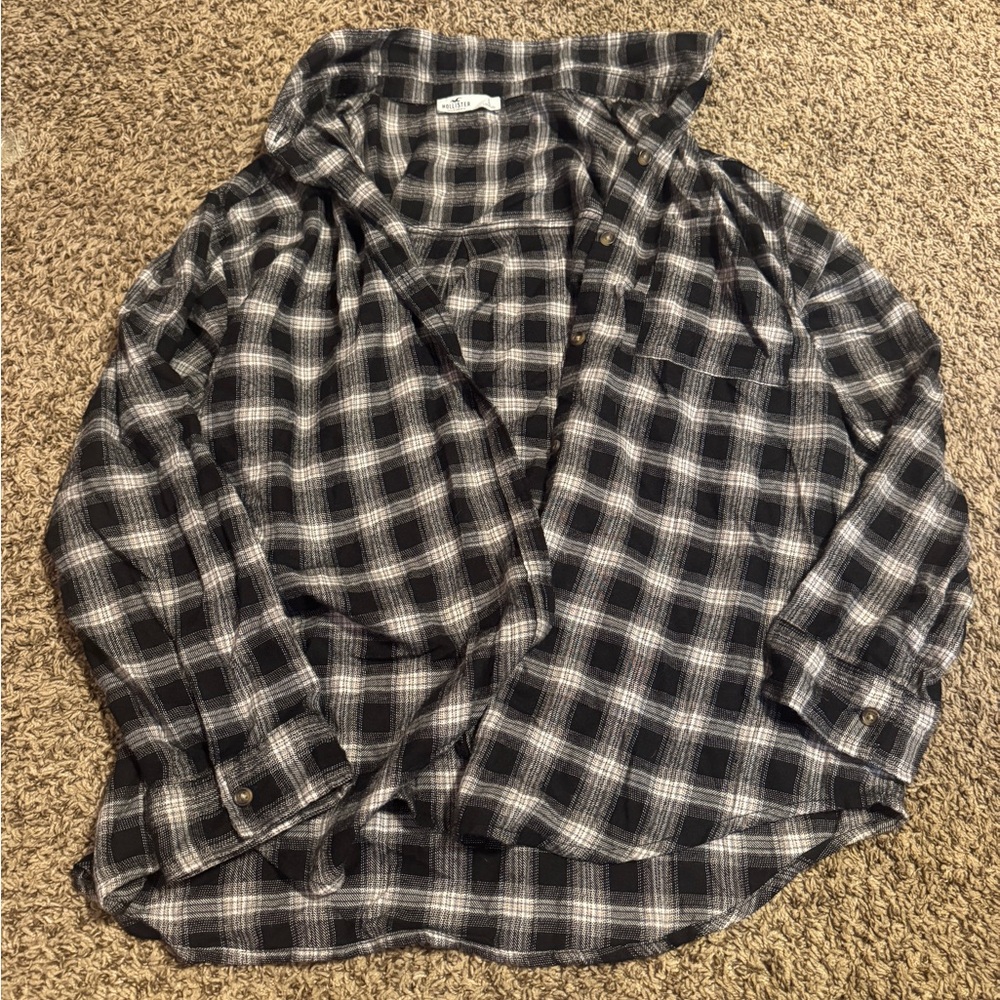 Hollister Monochrome Checkered Shirt